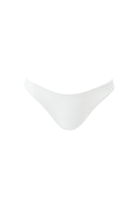 Bas de bikini taille haute Noto texturé - Cream Ribbed