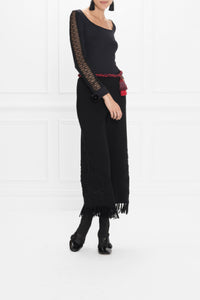 Top Saga en maille - Black