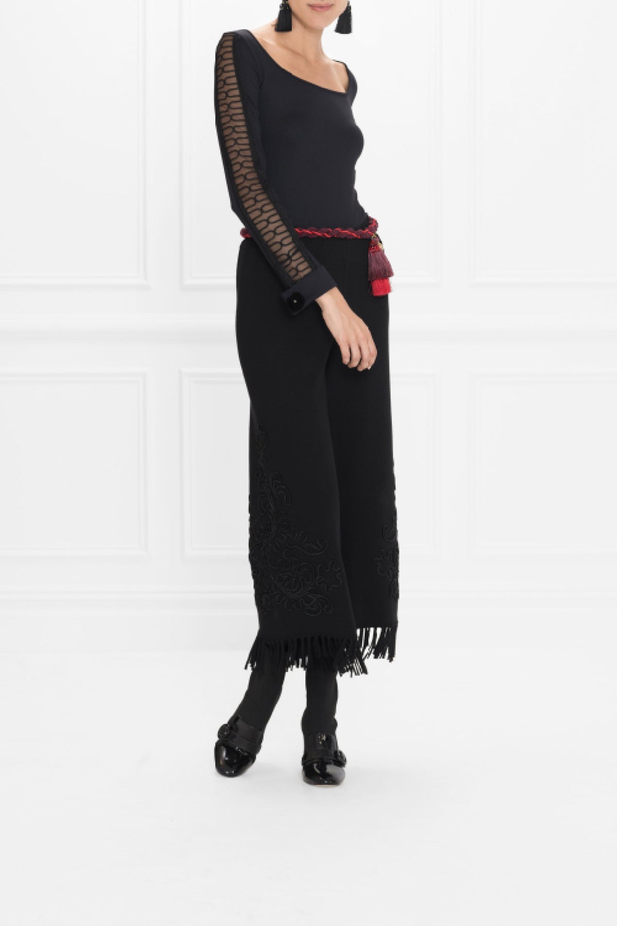 Top Saga en maille - Black