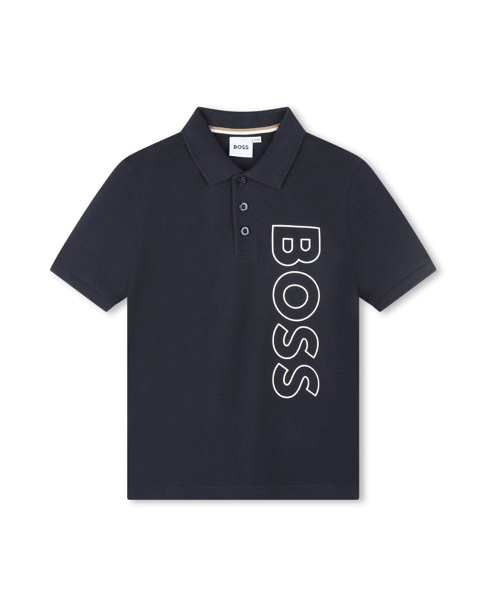 Polo à manches courtes à fermeture boutonnée - Bleu cargo