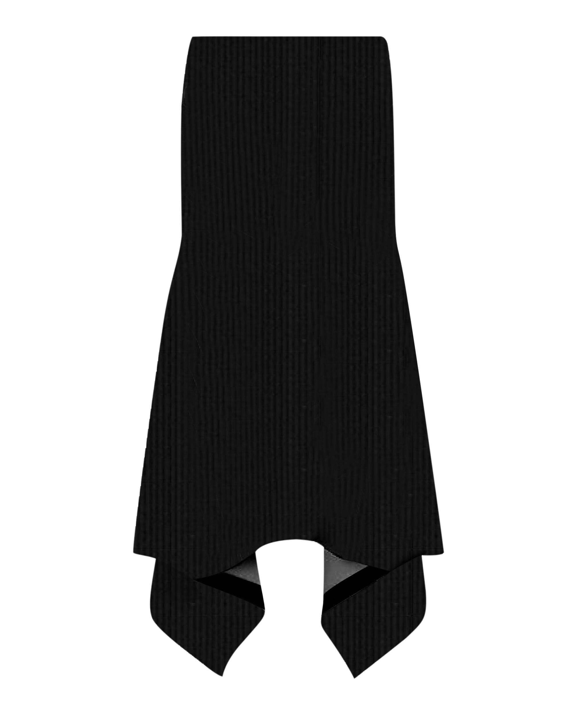 Jupe longue en molleton brossé - Black