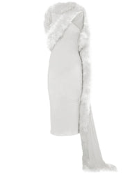 Robe longue en jersey transparent - Pearl Grey