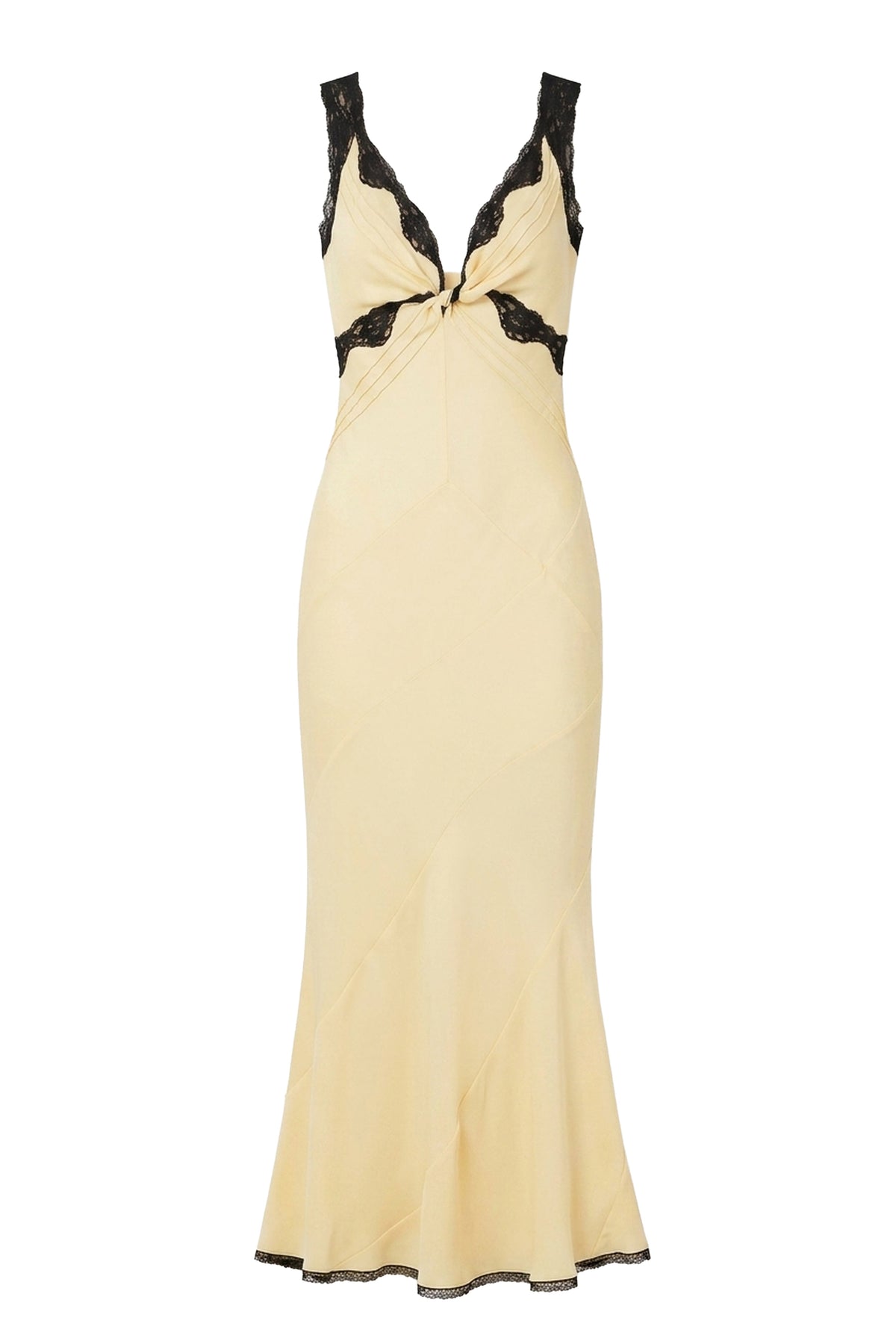 Robe longue avec détails en dentelle - Camomille