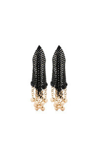 Boucles d’oreilles en cotte de maille - Black & Gold