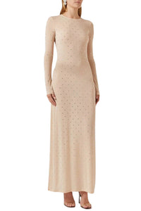 Second-skin-effect maxi dress - Nude