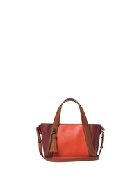 CORALLO-CRIMSON-CARAMEL HANDBAG