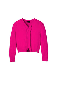 Pilled wool cardigan - Hot Pink