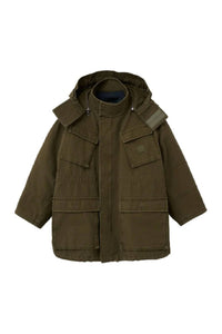 Veste cargo en toile oversize - Kelp