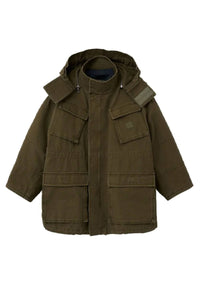 Veste cargo en toile oversize - Kelp