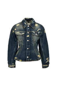 Veste Rip & Repair en jean - Punk Indigo