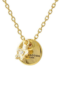 Pendentif Mj Coin Flower en laiton - Gold