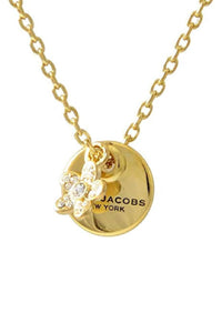 Collier Mj Coin Flower en laiton - Gold