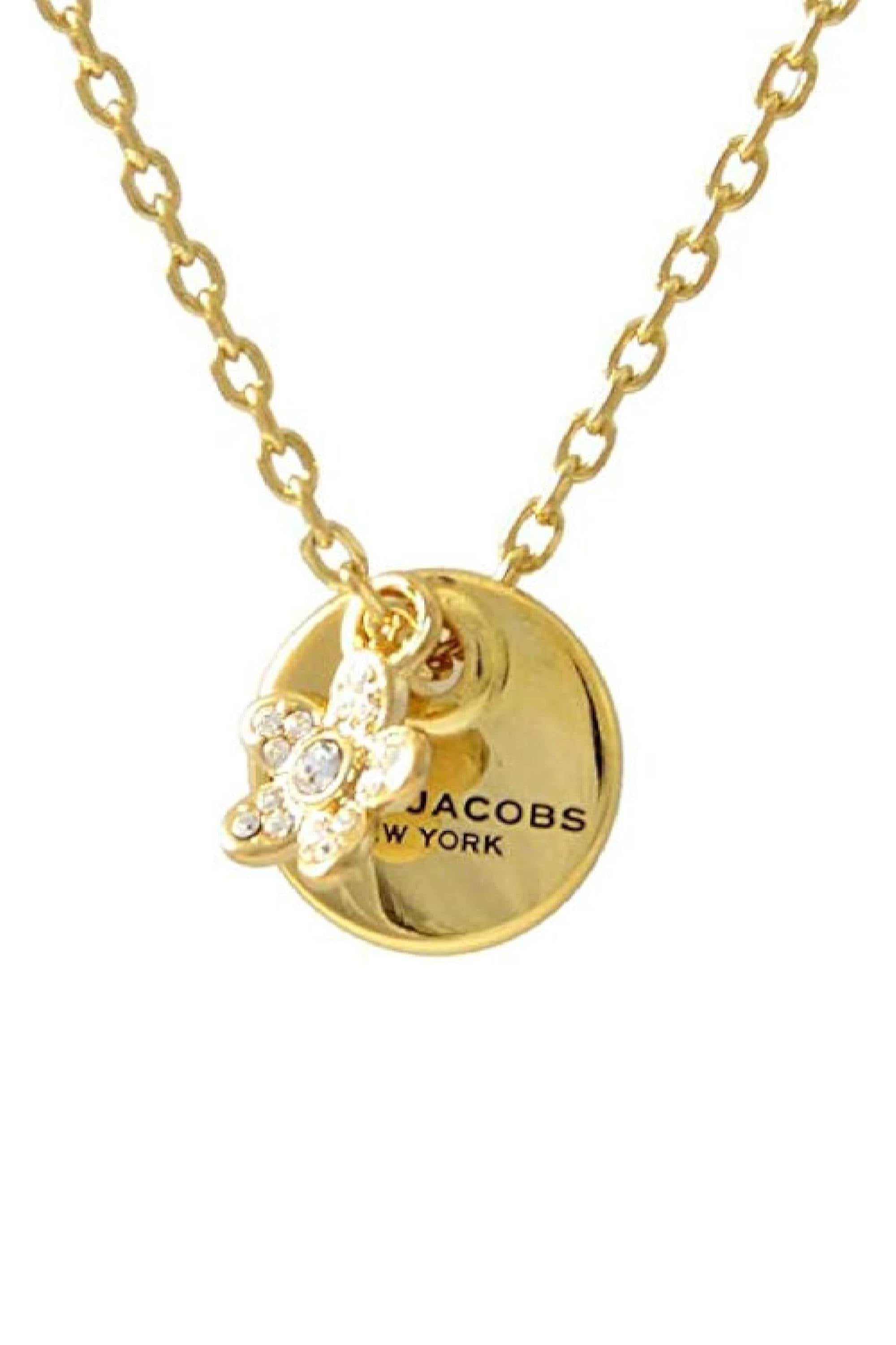 Collier Mj Coin Flower en laiton - Gold