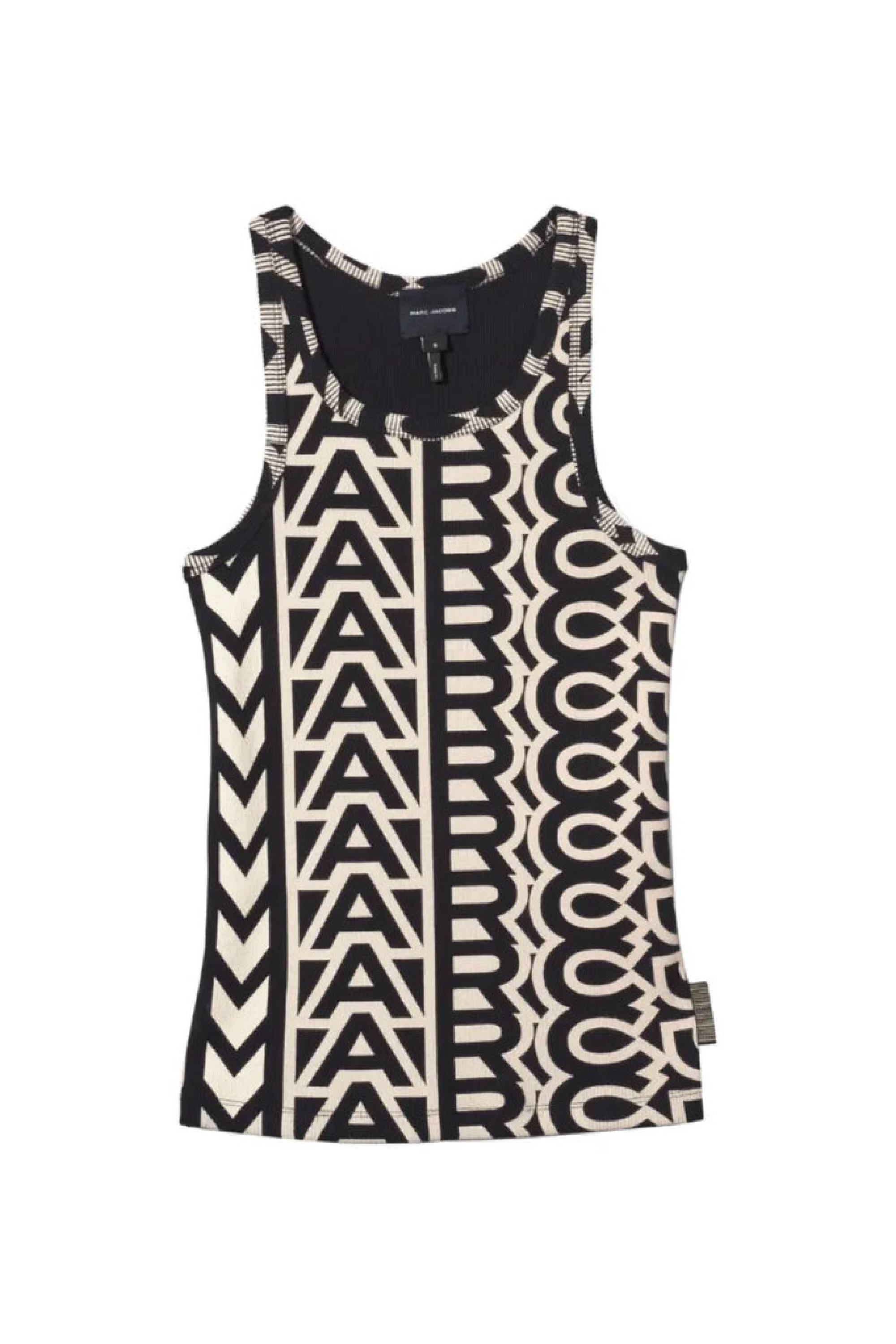 Débardeur Monogram imprimé - Black & Ivory