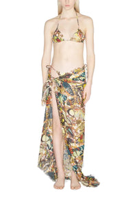 Paréo imprimé Papillon - Yellow & Multicolor