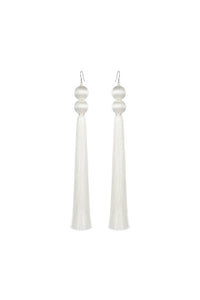 Boucles d’oreilles longues Bridal Puebla - White