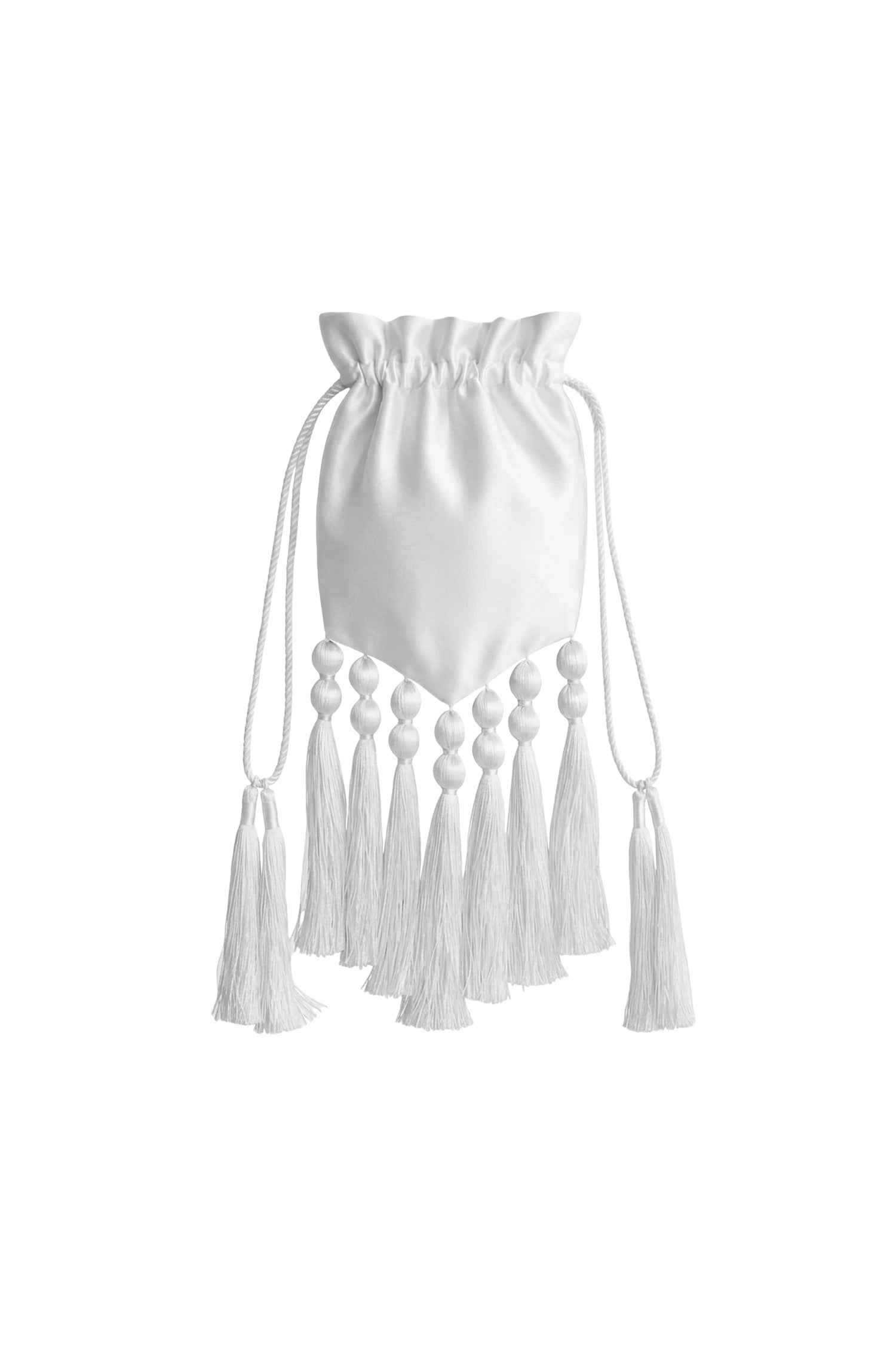 Sac Bridal Léon à cordon de serrage - White