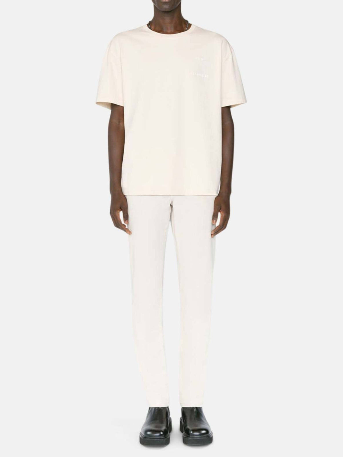L'Homme Slim-fit denim trousers - Milk Beige