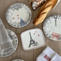Set de 2 paquets de 20 serviettes en papier 33x33cm - Blanc & Noir