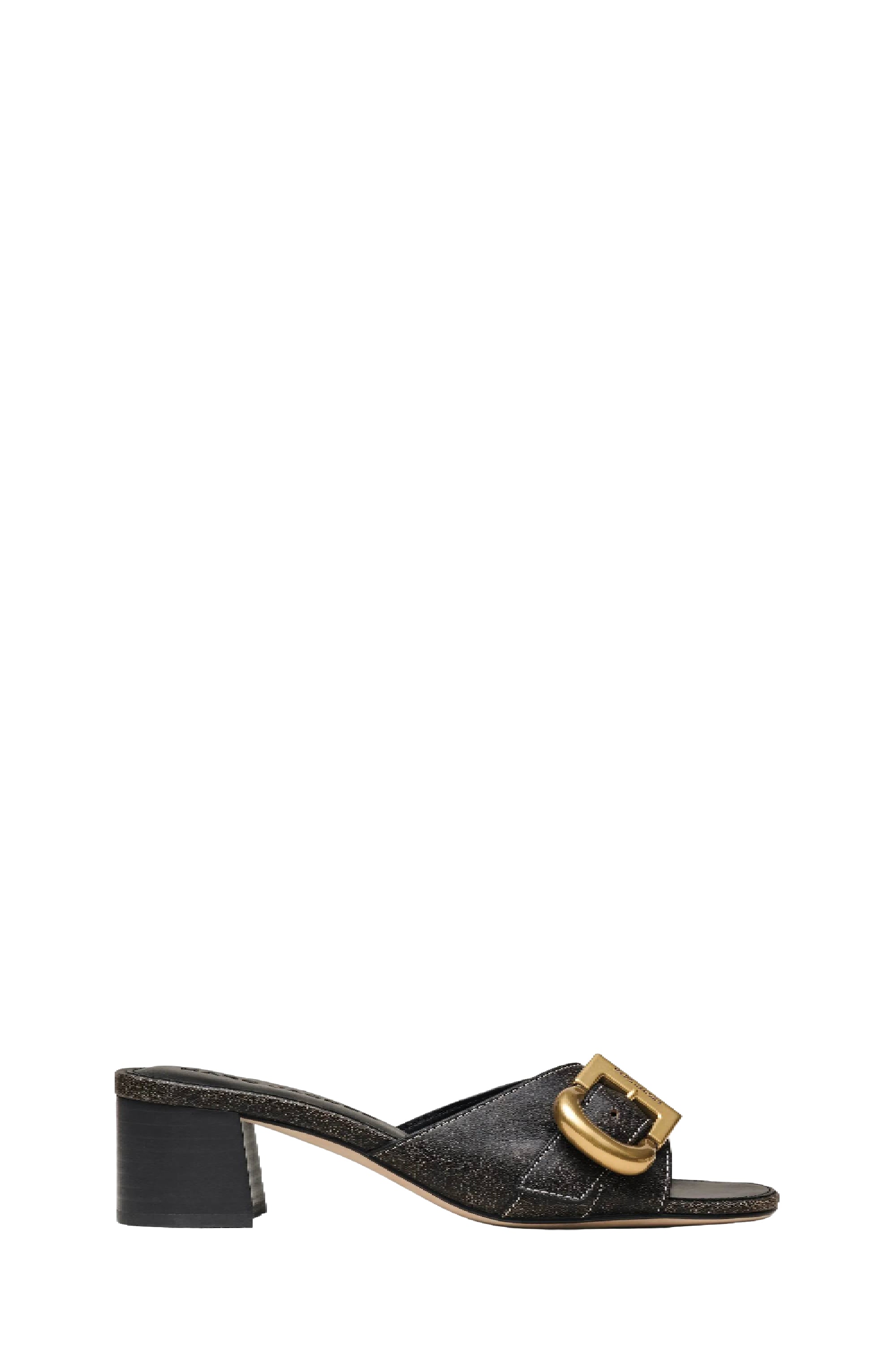 Sandales à boucle 45 en cuir - Black