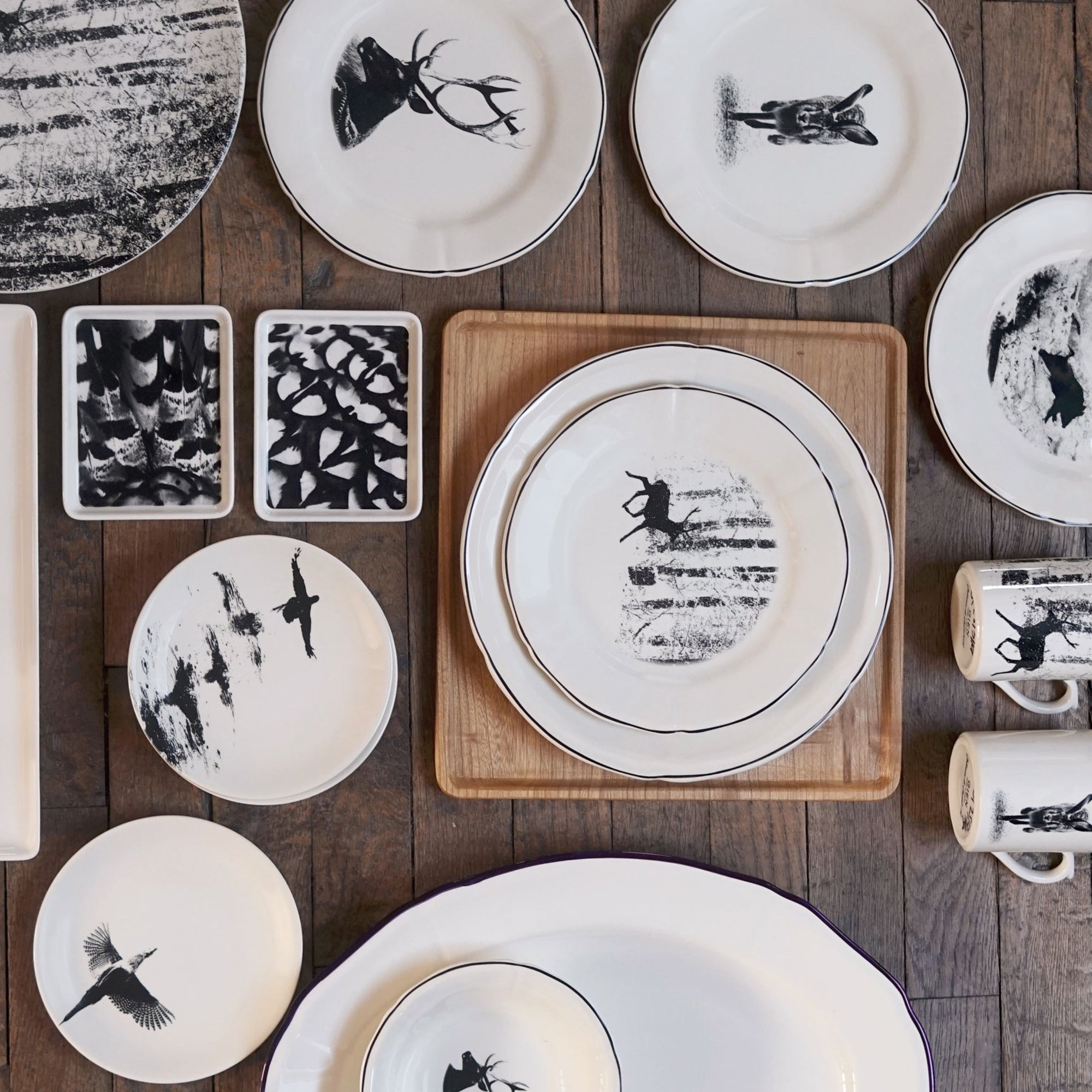 Set de 4 Assiettes plates extra Chambord - Noir