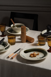 Bol à condiments Sumi Brush en porcelaine - Gris