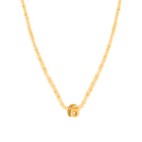Collier Taylor N°2 en or jaune sertie de diamant - Citrine