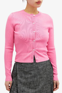 Cardigan en maille core - Pink