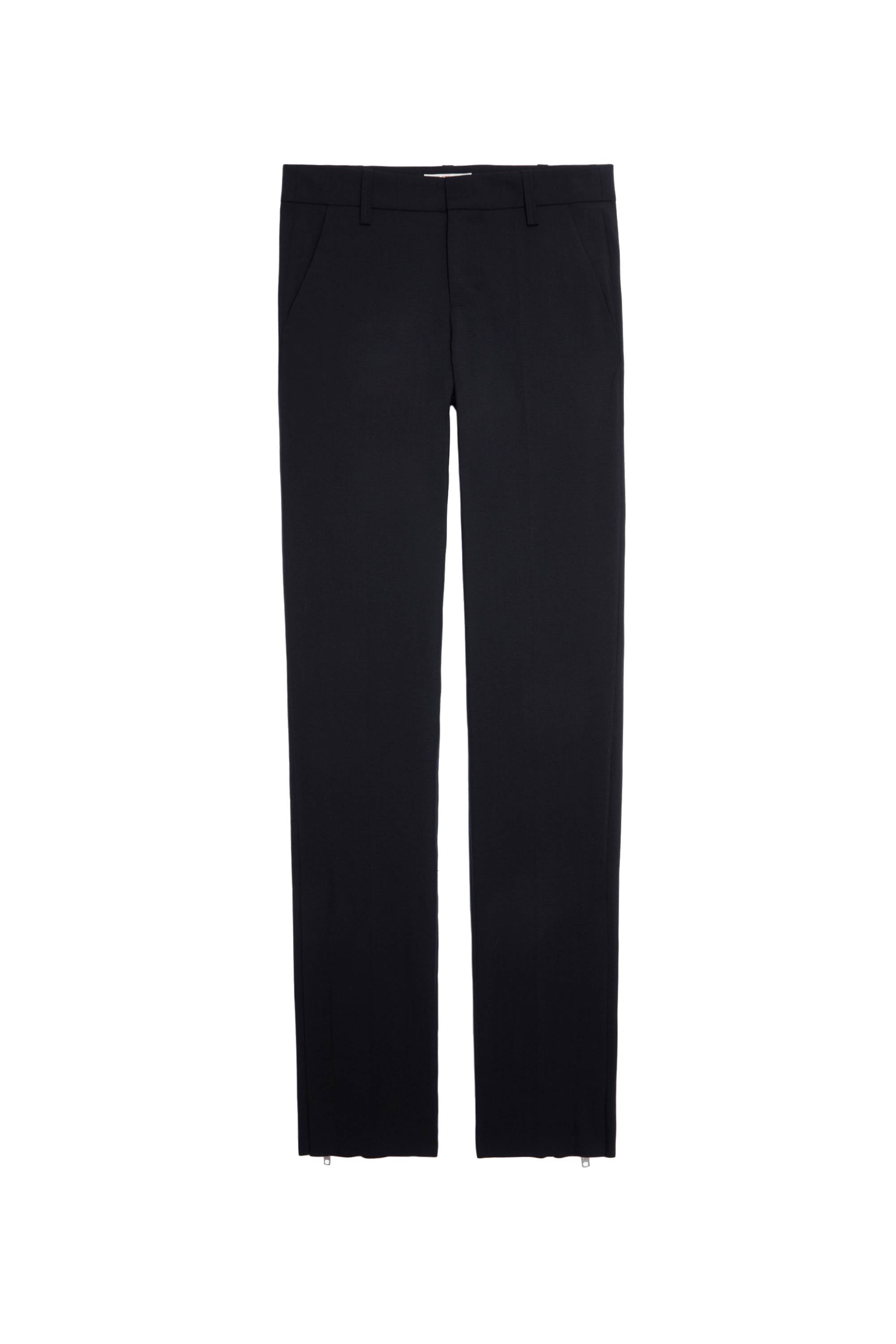Prune wool trousers - Black