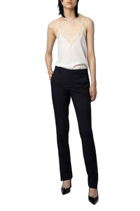 Prune wool trousers - Black