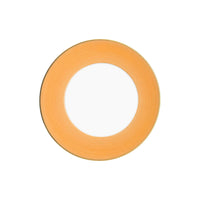 Assiette creuse Lexington Filet d'or en porcelaine - Orange