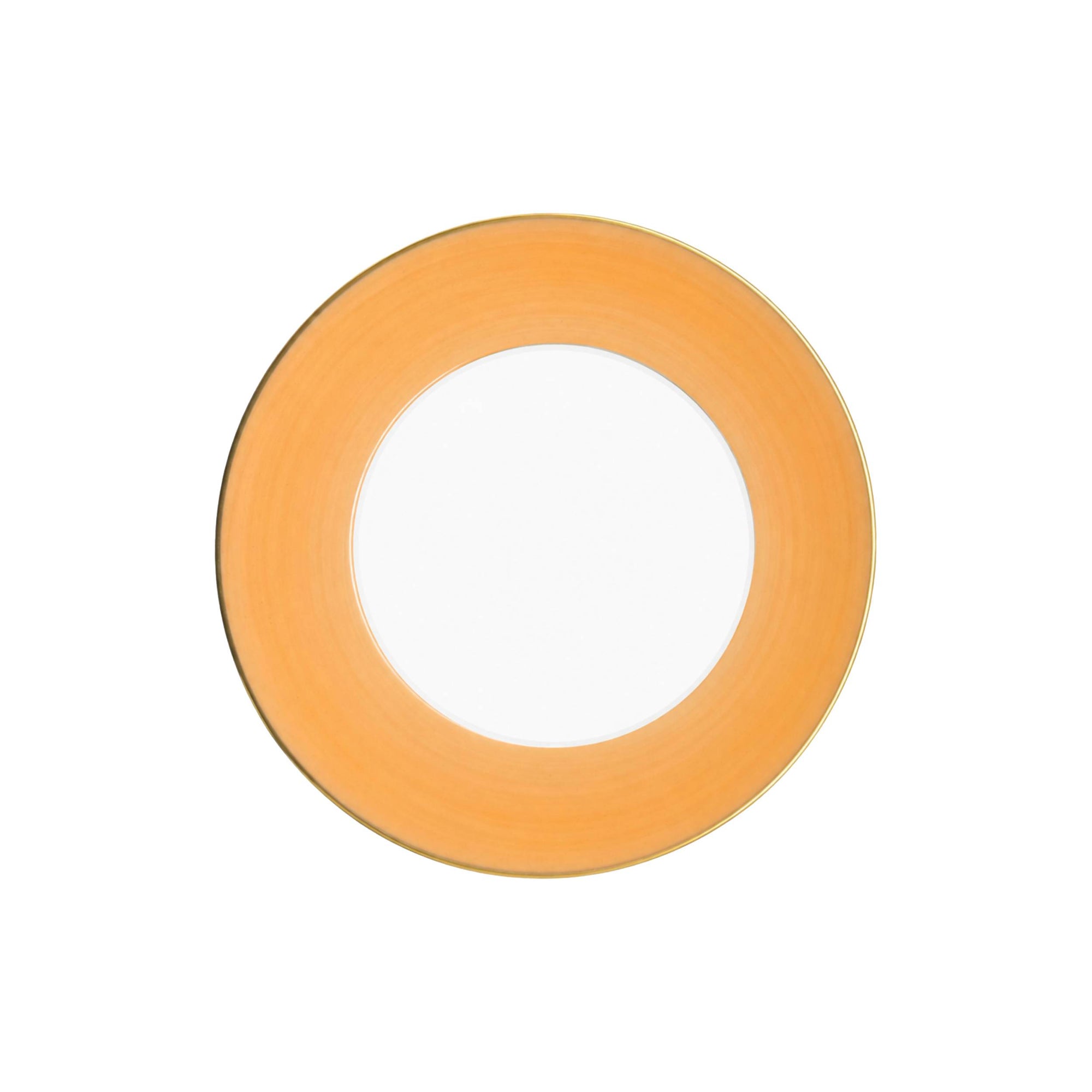 Assiette creuse Lexington Filet d'or en porcelaine - Orange