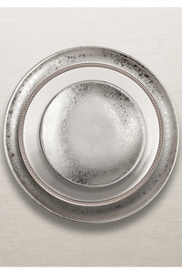 Assiette de présentation Alchimie en porcelaine - Platine