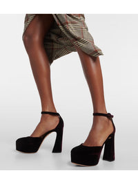 Escarpins Holly d'Orsay 120 en daim - Noir