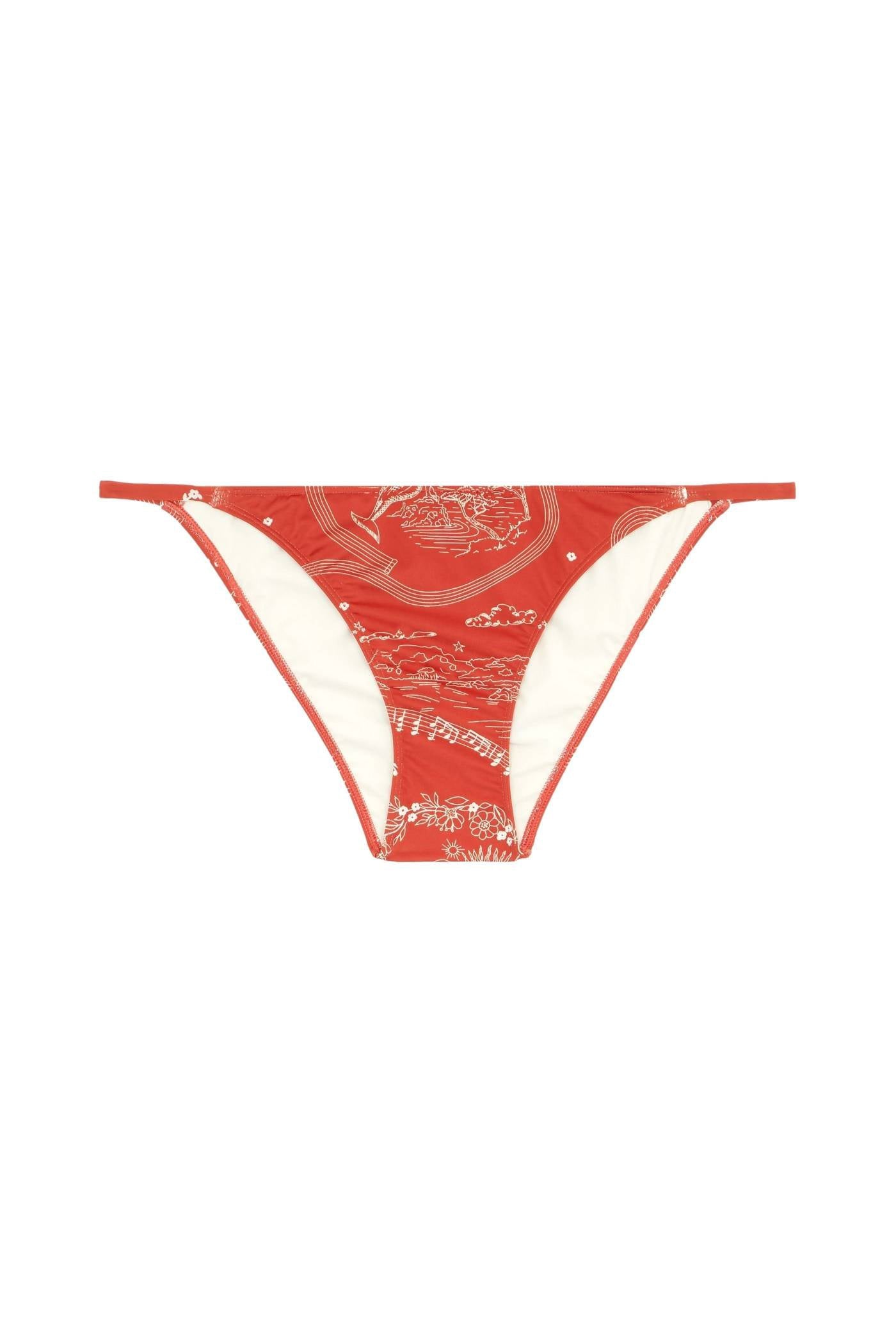 Five motif bikini bottoms - Earth