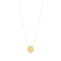 3qty RELIQUAT 1490€/ QTY IN : 1-QTY OUT : 0- ST : 0% // Collier médaillon numéro 8-Jaune