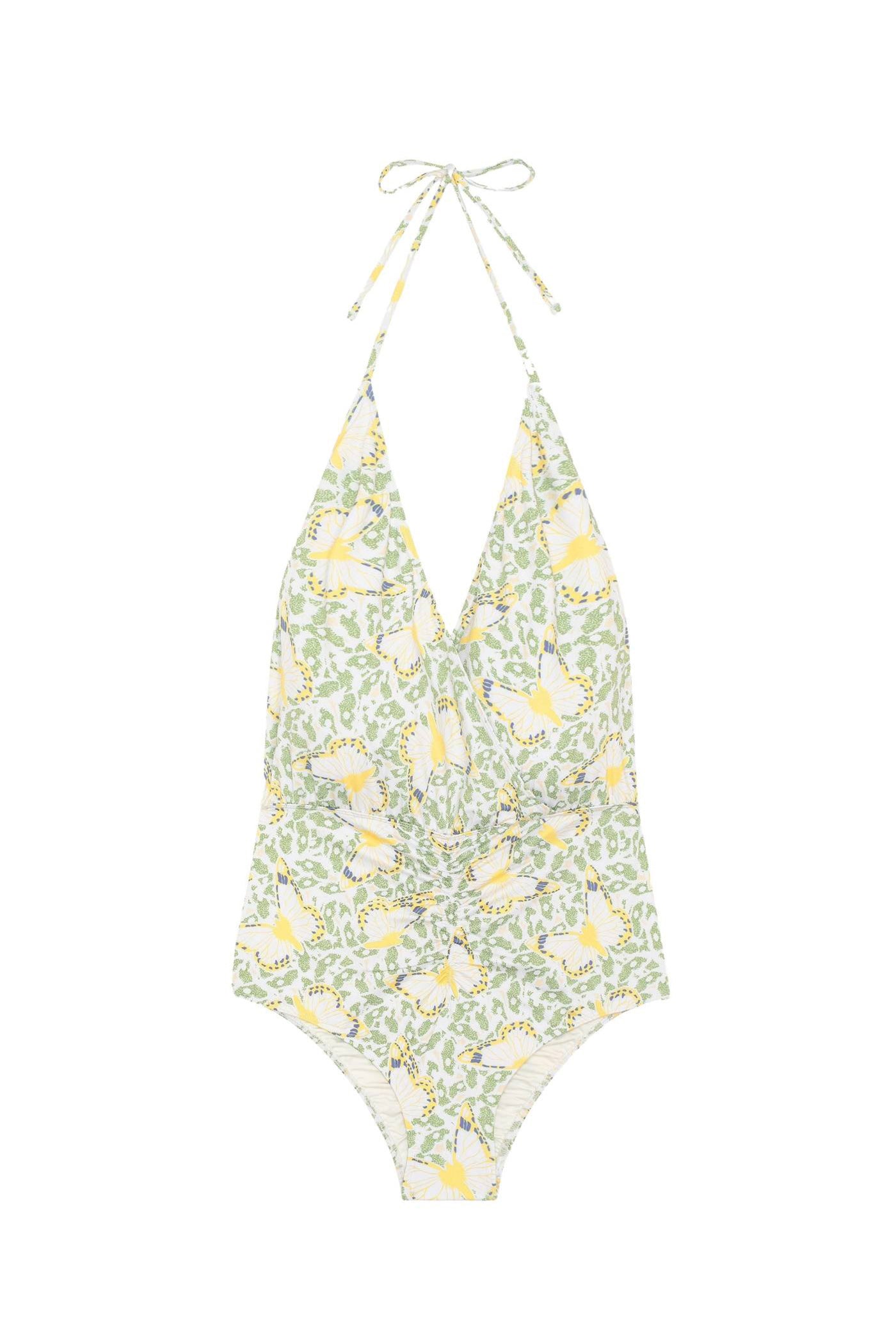 Maillot de bain Falcon à motif papillon - Lait