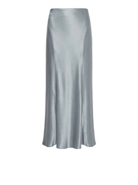 Silk blend midi skirt - Grey Pearl