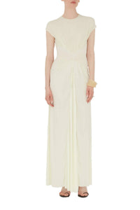 Robe Cascading à manches courtes - Lemon
