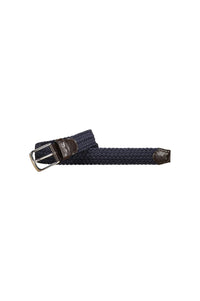 Ceinture tressée élastique - Bleu moyen