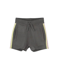Contrast stripe shorts - Dark Khaki