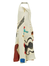 Robe Tablier - Print Beige