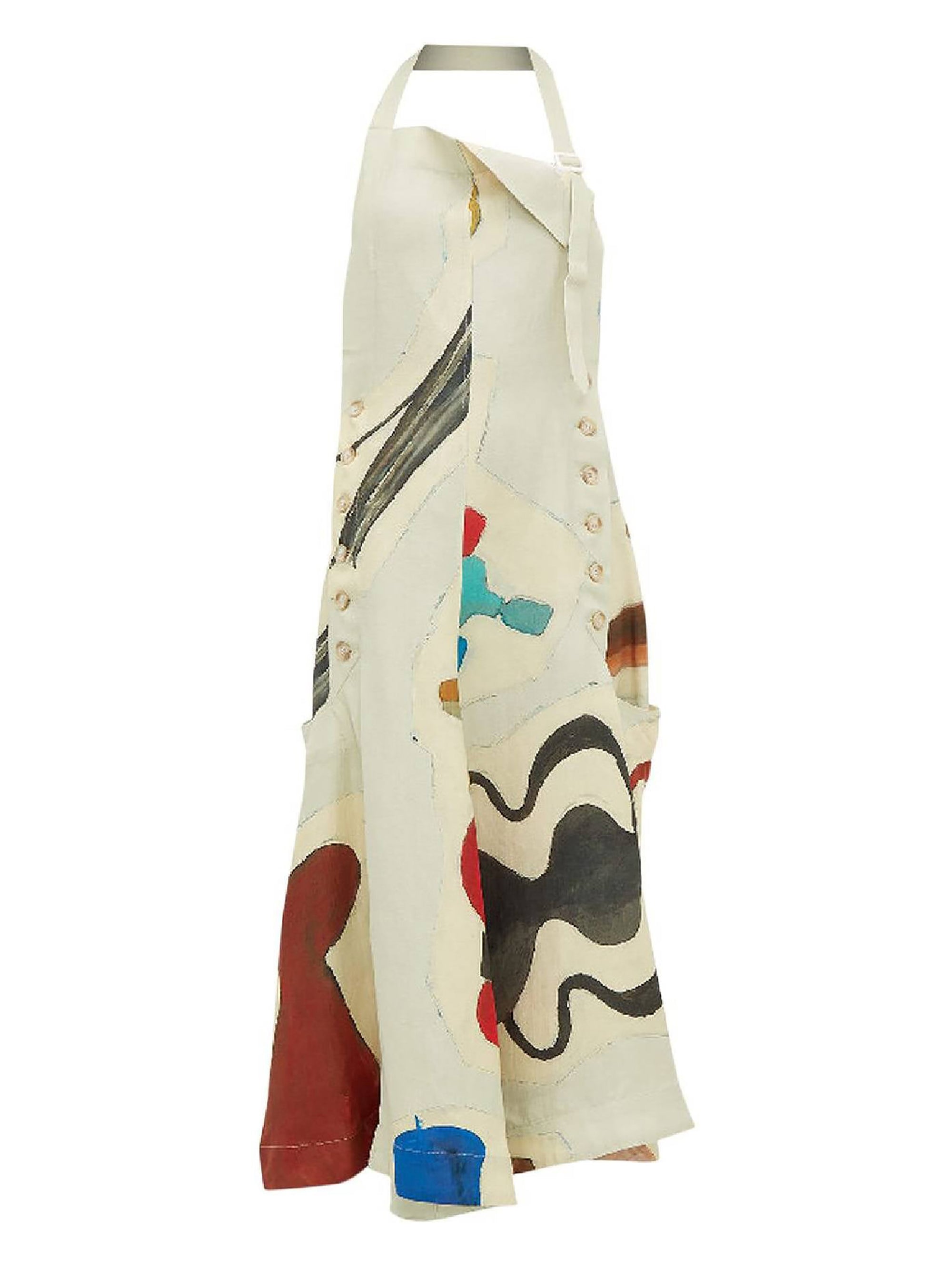 Robe Tablier - Print Beige