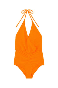 Maillot de bain Falcon à effet gauffré - Mandarine