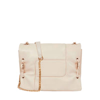 Billie flap bag in quilted leather - Dune