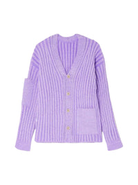 Cardigan Neve à col v - Purple