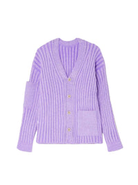 Cardigan Neve à col v - Purple