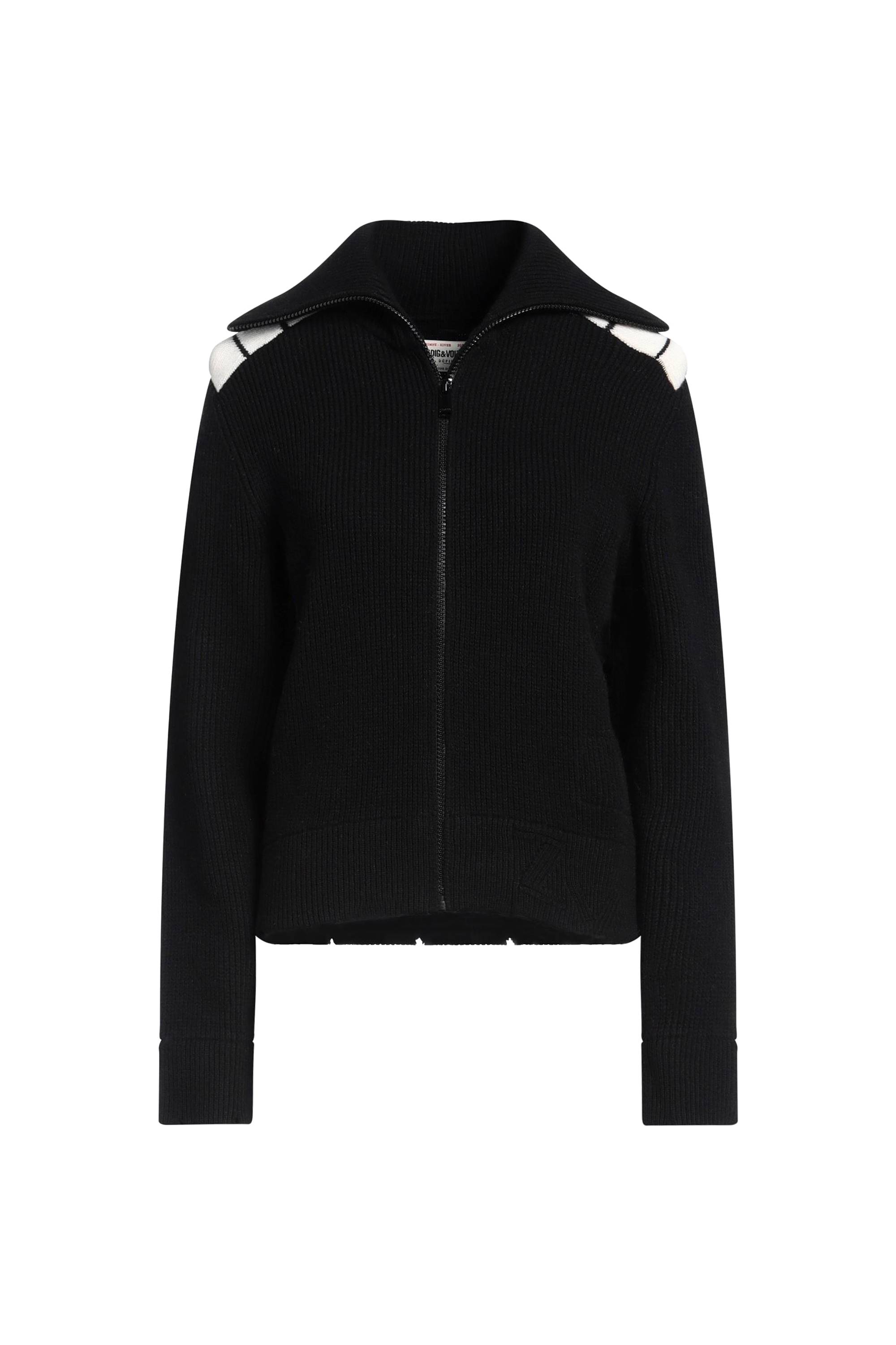 Cardigan Jessie en laine - Noir