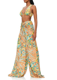 Akro high-waisted wide-leg trousers - Ilia Print