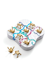 Jeu de morpion Haas Brothers Jeux - Blanc, Multicolore & Or